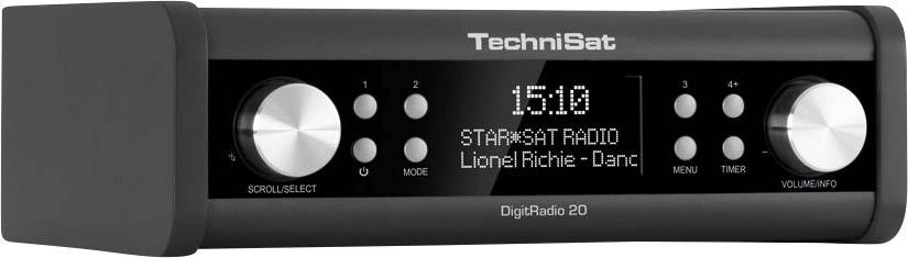 TechniSat DigitRadio 20 Kitchen radio DAB+, FM AUX Black