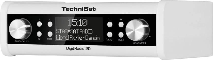 TechniSat DigitRadio 20 Kitchen radio DAB+, FM AUX White-1