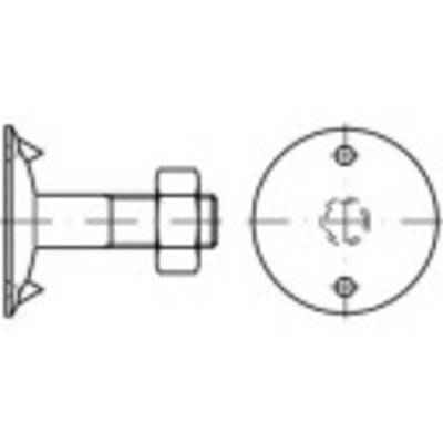 Technical drawing of a cylindrical fitting with a flat base on the right and lateral thread on the left.
