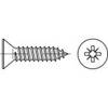 TOOLCRAFT 147760 Countersunk sheet metal screw 5.5 mm 22 mm Pozidriv Steel zinc galvanized 500 pc(s)