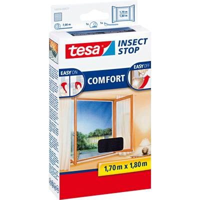   tesa  COMFORT  55914-00021-00    Fly screen    (W x H) 1800 mm x 1700 mm  Anthracite  1 pc(s)