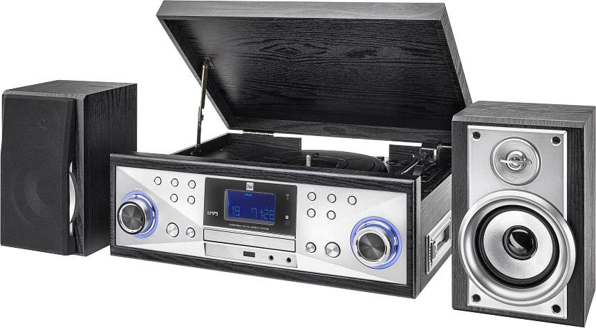 Dual NR 110 USB turntable Belt drive Silver, Black