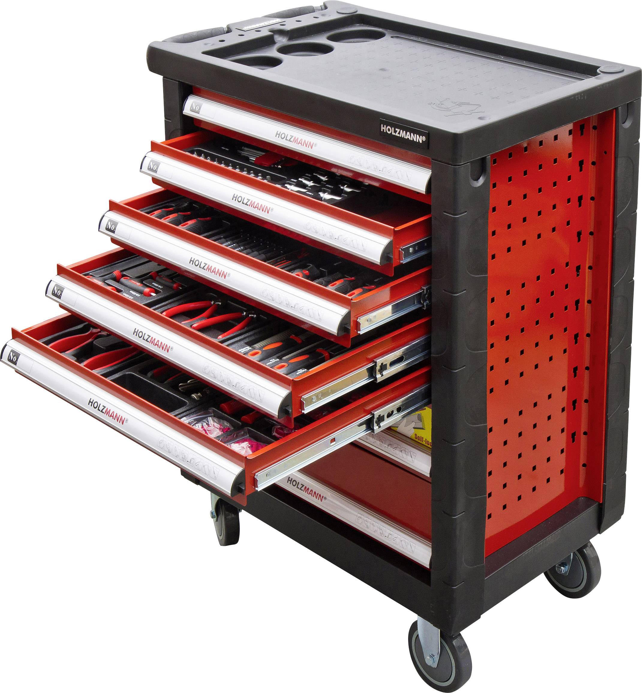 Holzmann Maschinen WW790W Workshop trolley Factory colour: Red