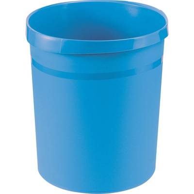 HAN GRIP 18190-54  Waste paper basket 18 l (Ø x H) 312 mm x 350 mm Polypropylene Light blue 1 pc(s)