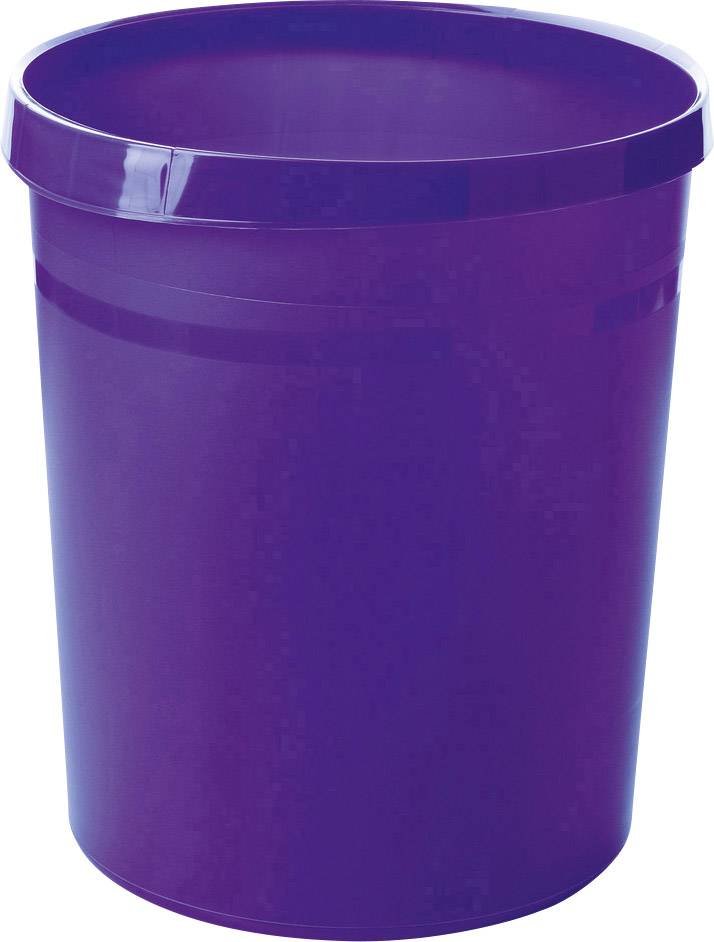 HAN GRIP 18190-57 Waste paper basket 18 l (Ø x H) 312 mm x 350 mm Polypropylene Purple 1 pc(s)