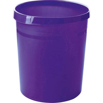 HAN GRIP 18190-57  Waste paper basket 18 l (Ø x H) 312 mm x 350 mm Polypropylene Purple 1 pc(s)
