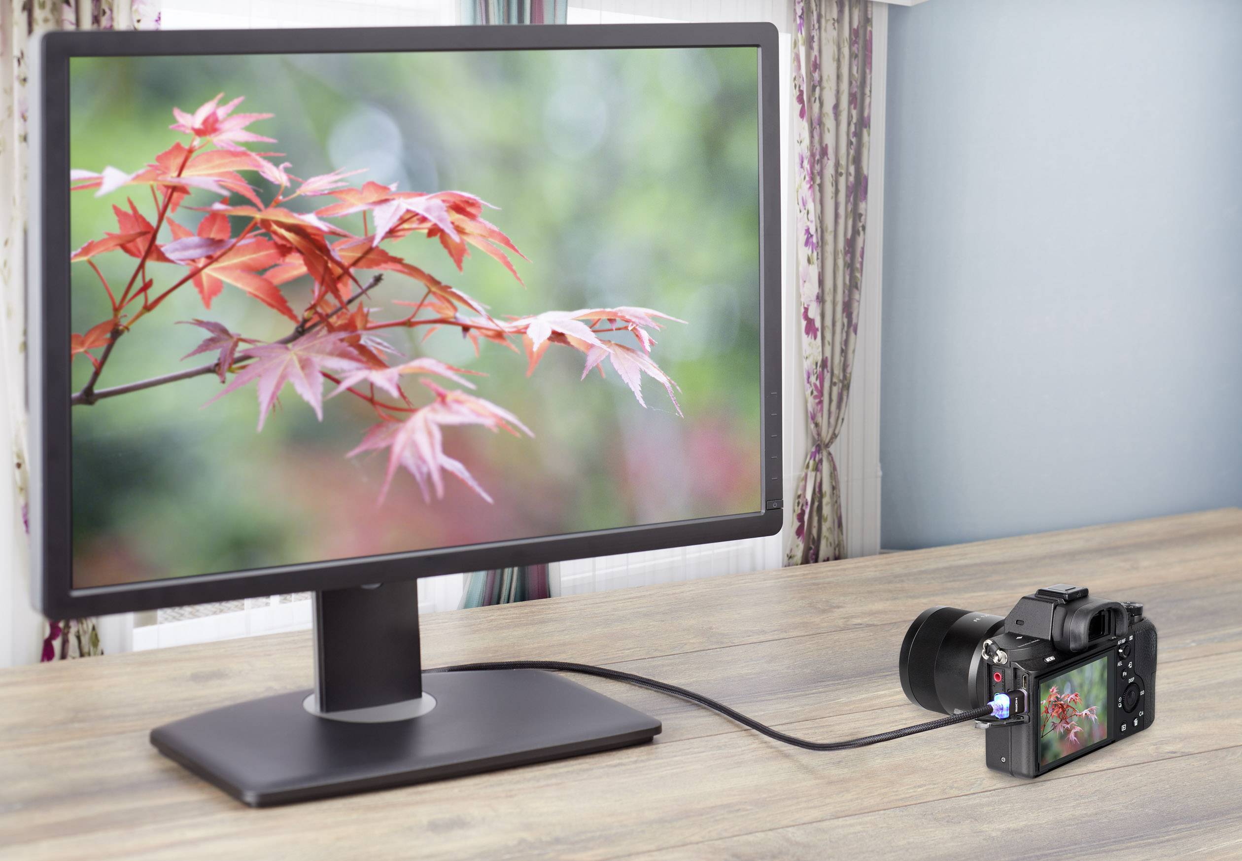 SpeaKa Professional HDMI Cable HDMI-A plug, HDMI-Micro-D plug 1.00 m Black SP-7870604 Audio Return Channel, gold plated -4