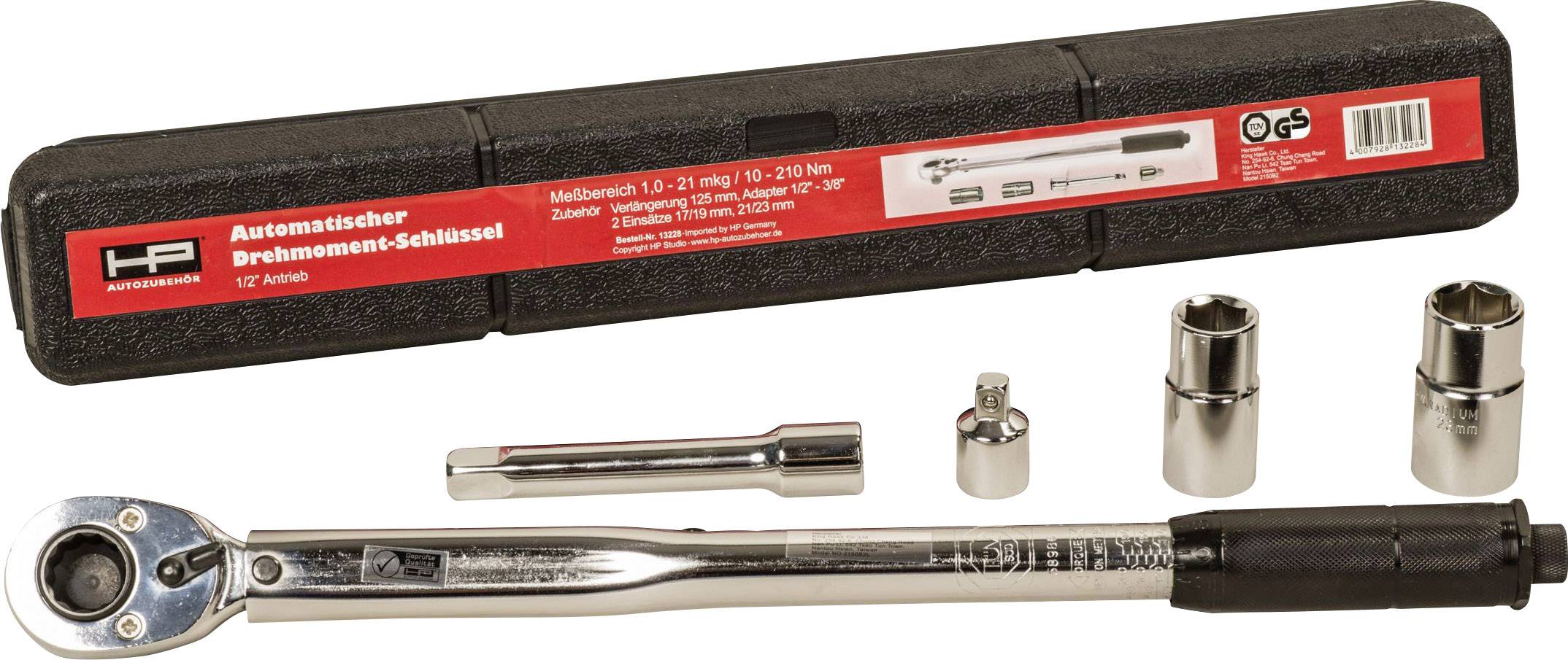 HP Autozubehoer 13228 Torque wrench Forward/reverse ratchet 1/2 (12.5 mm) 40 - 210 Nm