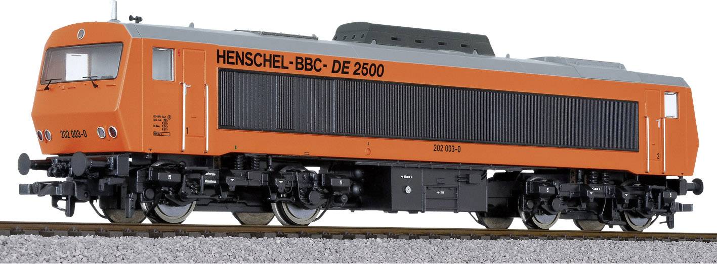 Liliput L132051 H0 Diesel locomotive DE 2500 henschel-BBC No. 202 003-0 red-orange DC-version-0