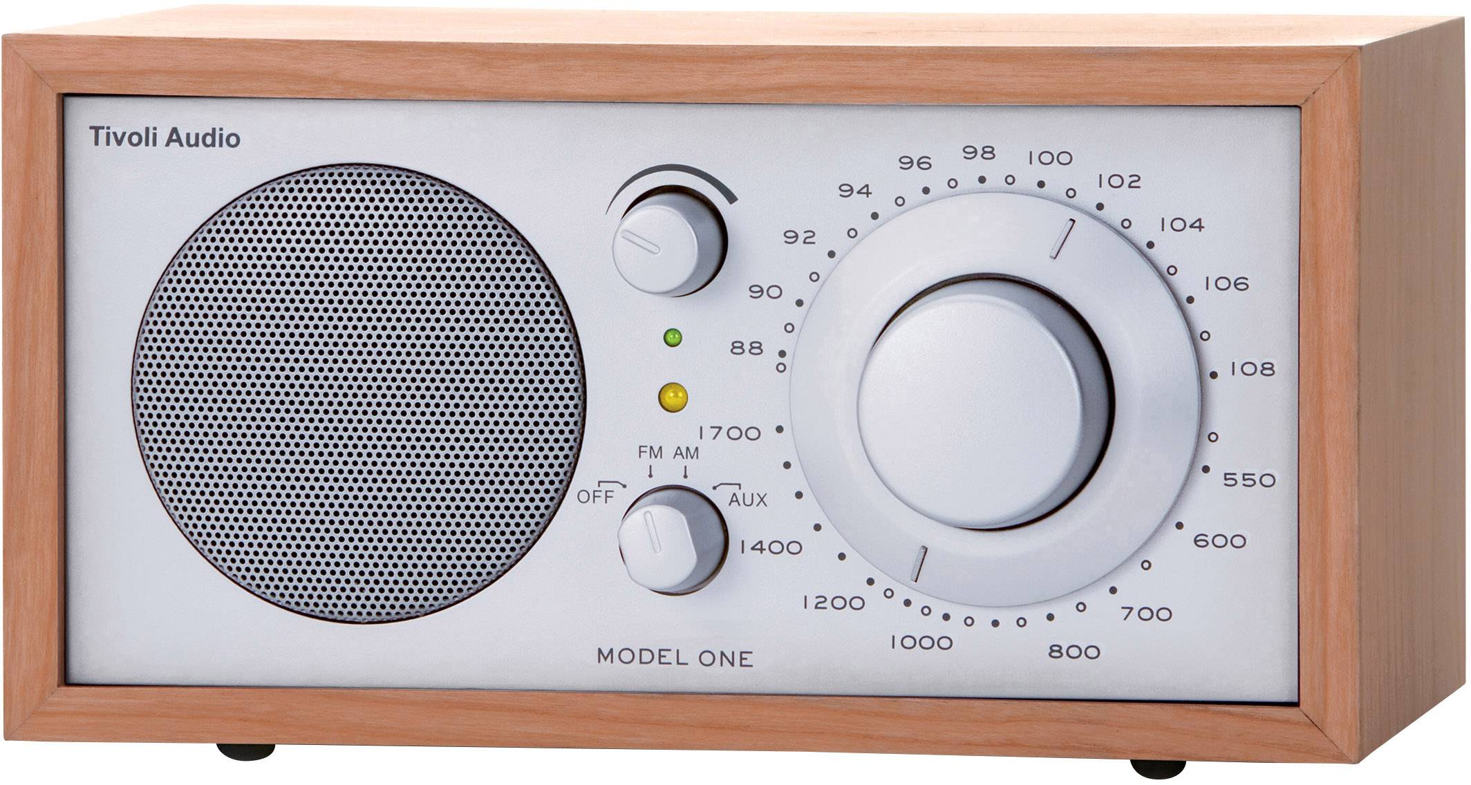 Tivoli Audio Model One Desk radio Cherry tree, Silver