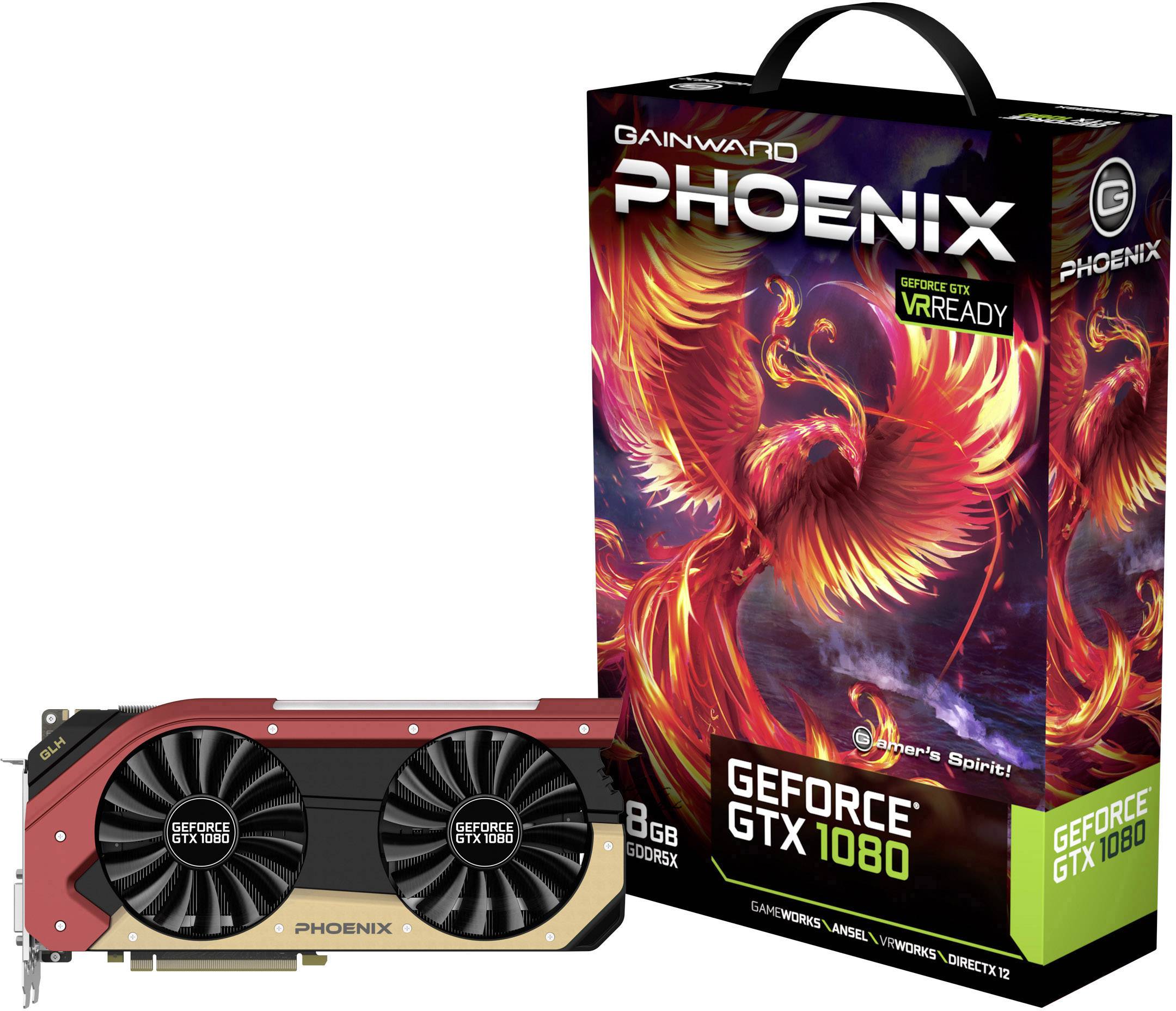 Gainward Gpu Nvidia Geforce Gtx1080 Phoenix Glh 8 Gb Gddr5x Ram Pcie X16 Hdmi Displayport Dvi Conrad Com