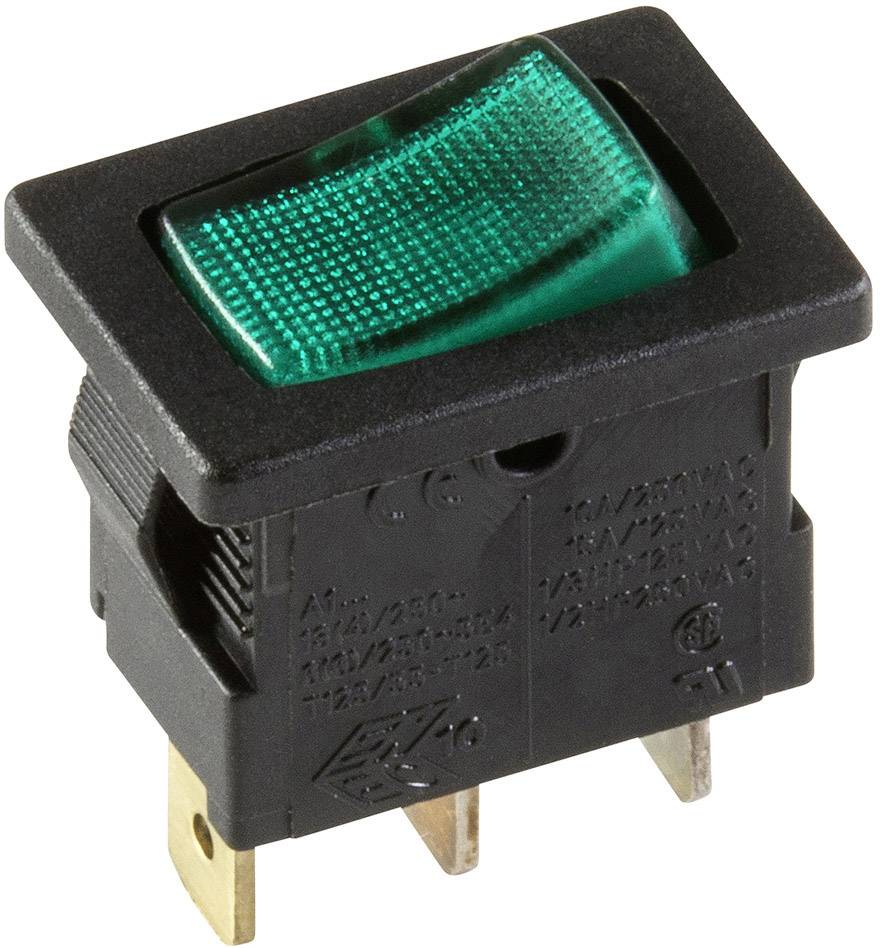 interBaer 3631-850.22 Toggle switch 3631-850.22 250 V AC 10 A 1 x Off/On latch 1 pc(s)
