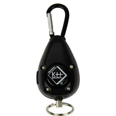 kh-security Pocket alarm   Black  incl. LED 100 dB 100188