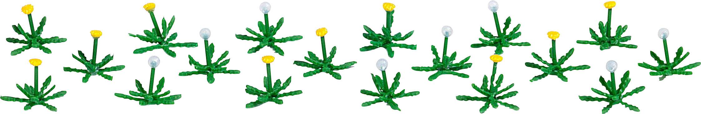 Busch 1246 H0 18 Dandelion plants Assembled