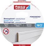 tesa® double sided mounting tape for wallpaper & plaster - holds up to 10kg/m, ideal for fixing objects on structured surfaces