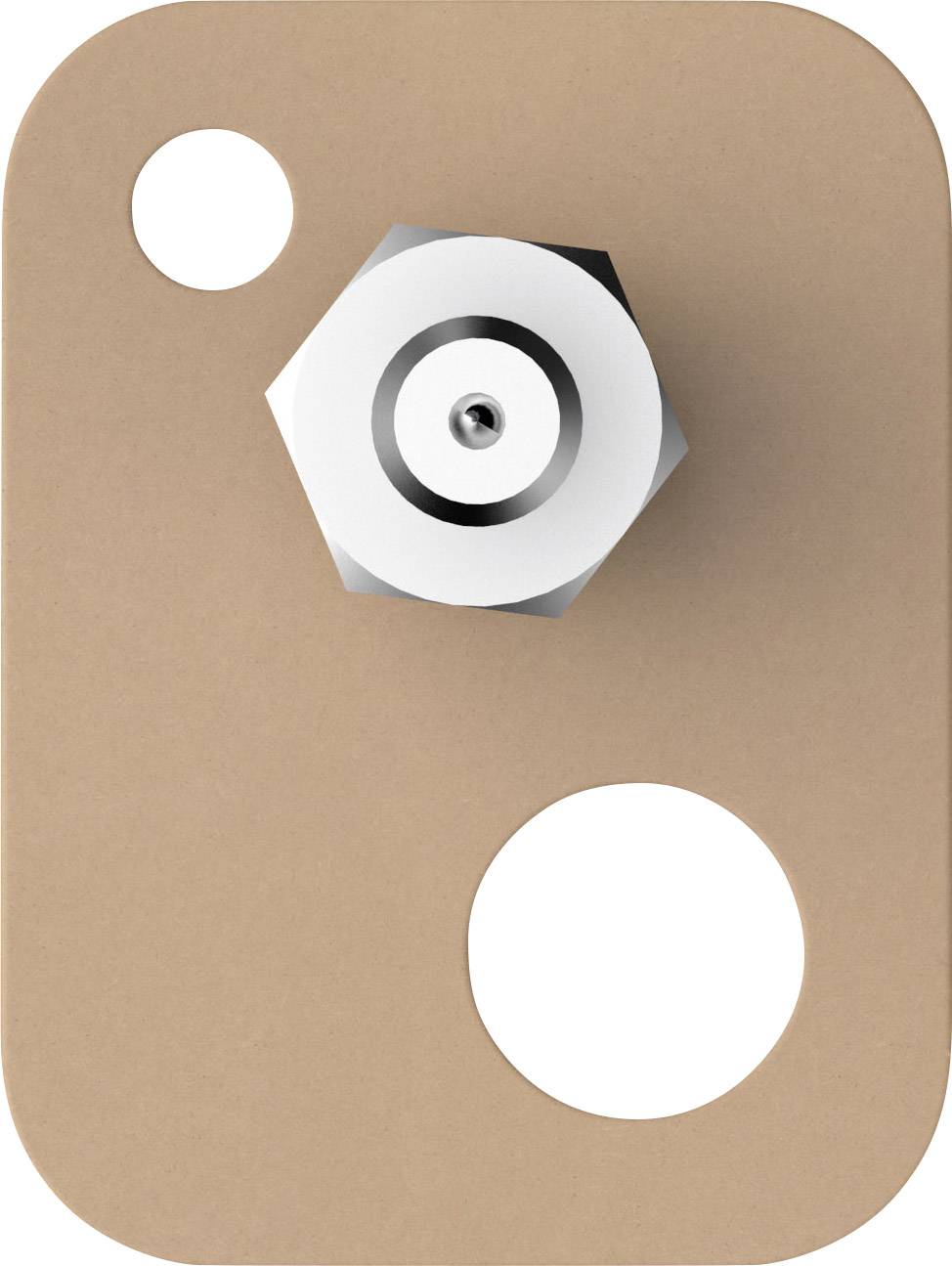 tesa 77902 Square adhesive screw (L x W) 18 mm x 11 mm Beige Content: 2 pc(s)