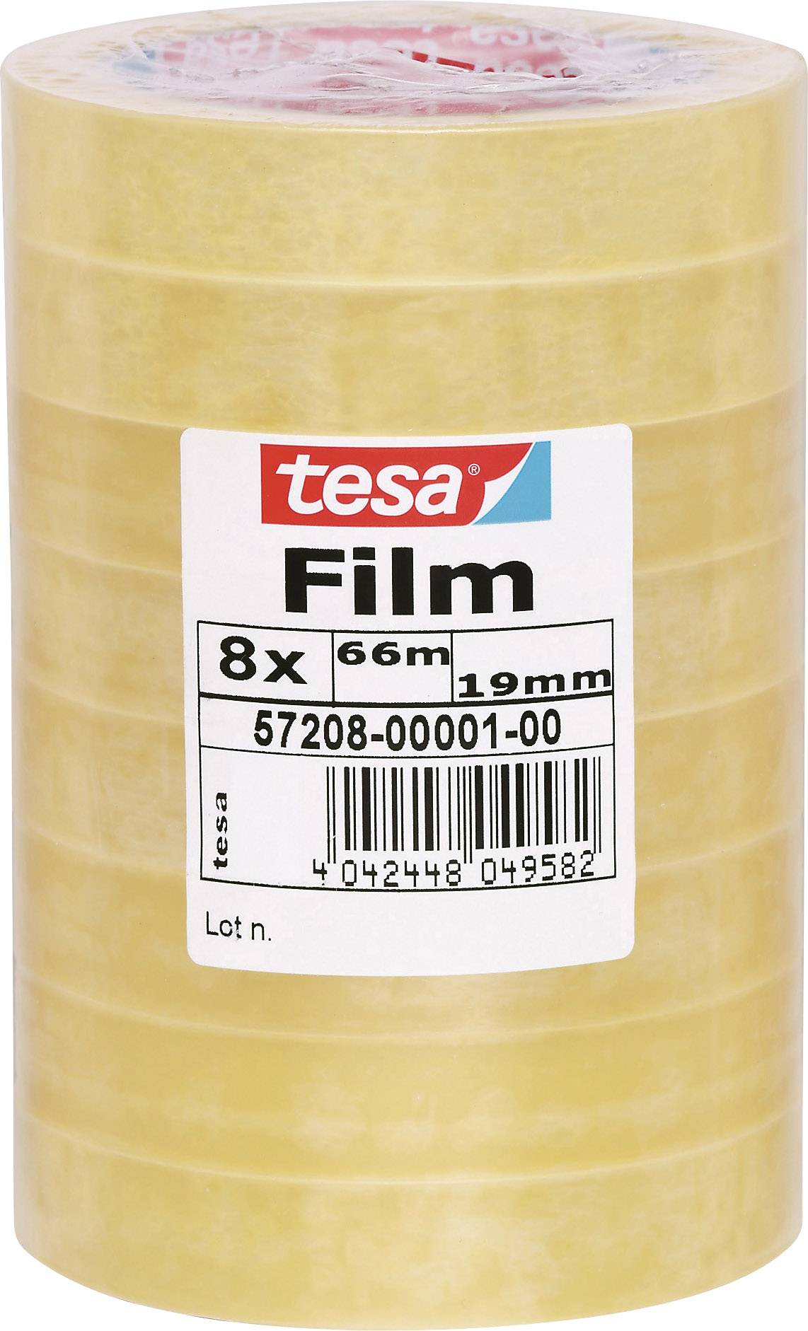 tesa 57208-00001-01 Tesa film Standard Transparent (L x W) 66 m x 19 mm 8 pc(s)