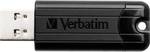Verbatim USB stick 128 GB Pinstripe USB 3.0, black