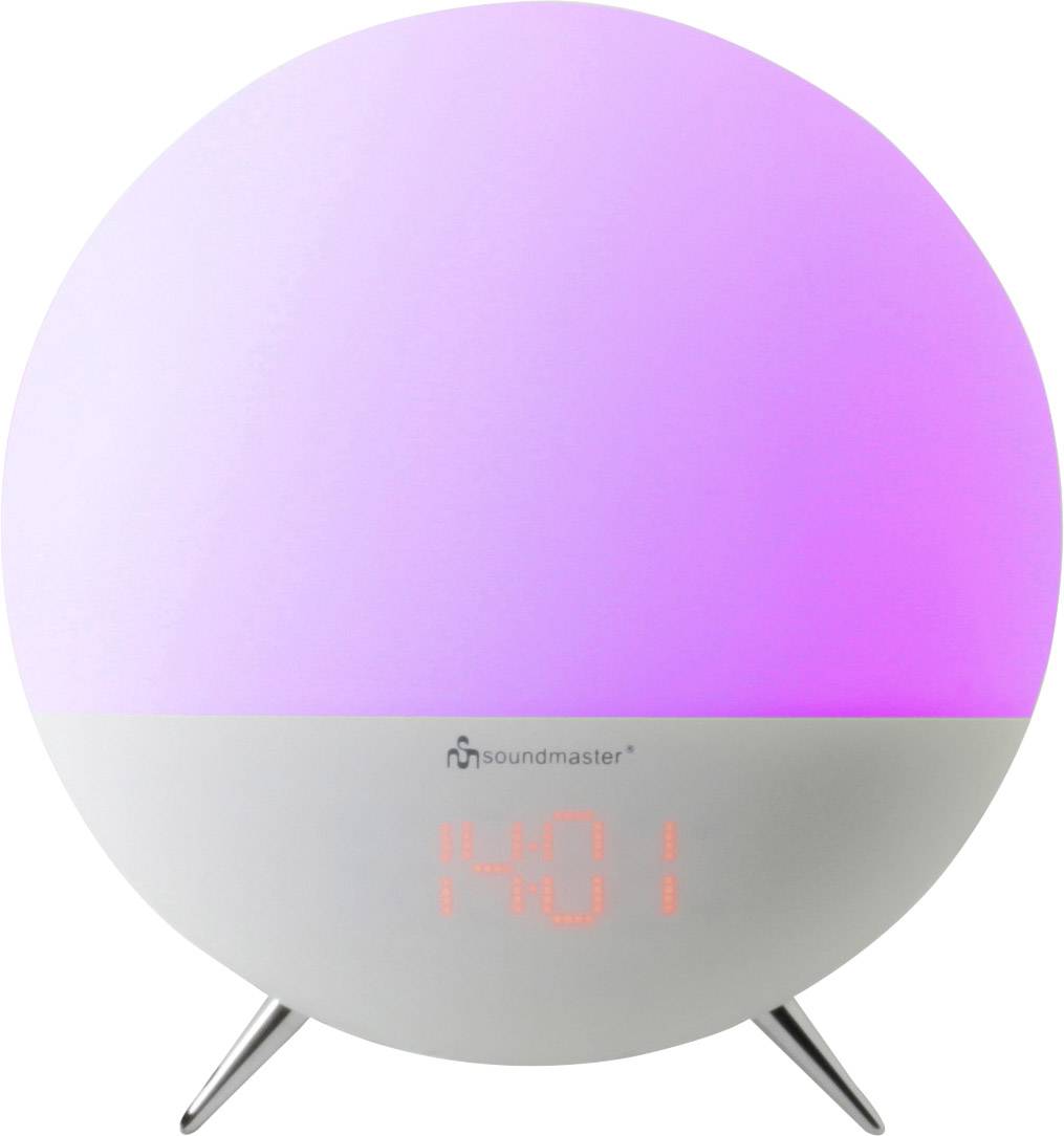 soundmaster UR220WE Radio alarm clock FM AUX Mood lighting White-3