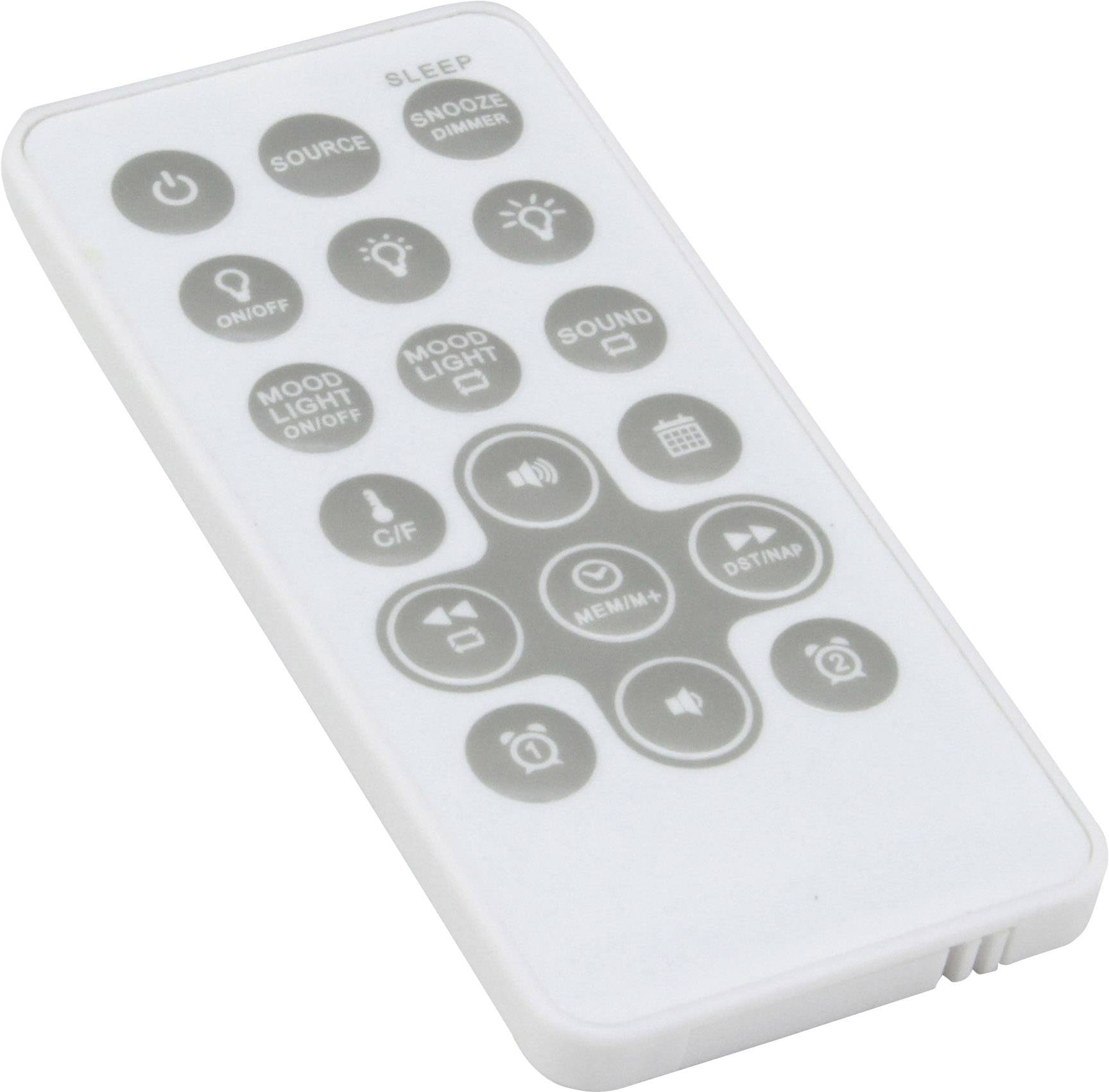 soundmaster UR220WE Radio alarm clock FM AUX Mood lighting White-1