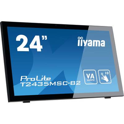 Iiyama ProLite T2435MSC Touchscreen EEC: F (A - G) 59.9 cm (23.6 inch) 1920 x 1080 p 16:9 6 ms USB A (USB 2.0), HDMI™, D-2