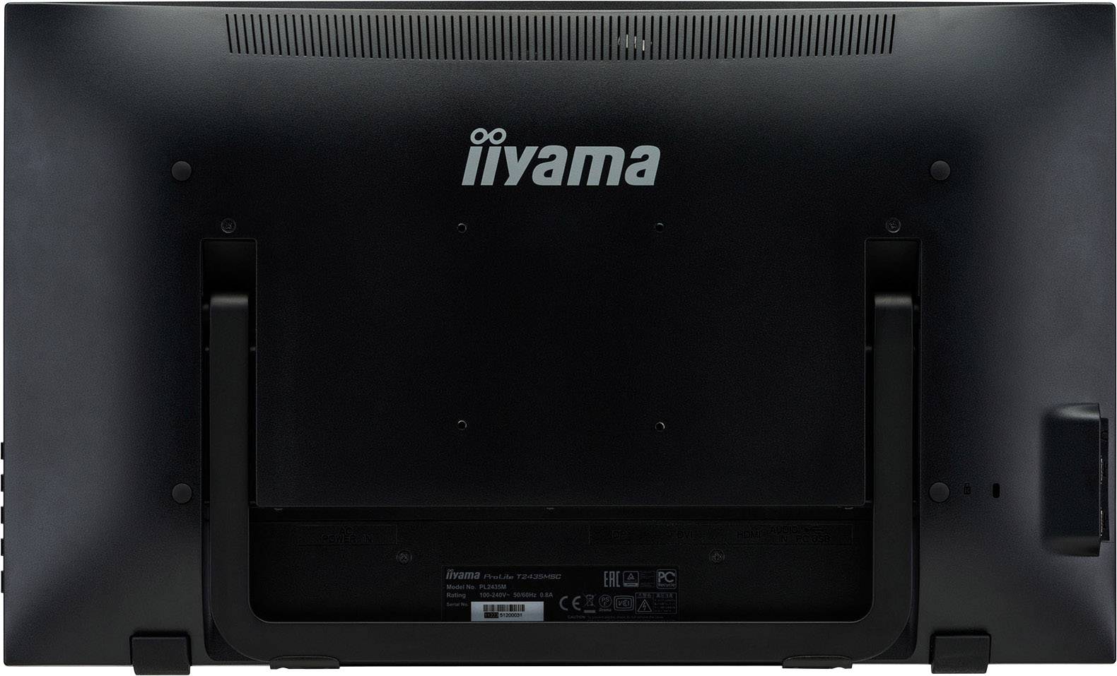 Iiyama ProLite T2435MSC Touchscreen EEC: F (A - G) 59.9 cm (23.6 inch) 1920 x 1080 p 16:9 6 ms USB A (USB 2.0), HDMI™, D-5