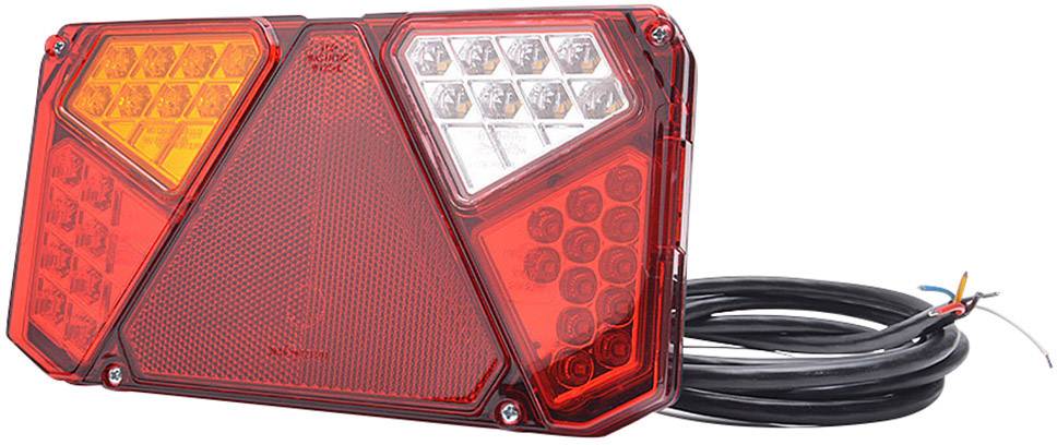 SecoRuet Trailer tail light Open cable ends Turn signal, Brake light, Tail light, Reflector , Rear fog lamp, Reversing lamps left , rear 12 V, 24 V Transparent
