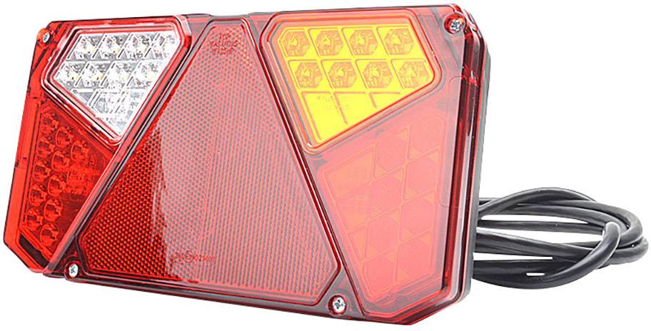 SecoRuet Trailer tail light Open cable ends Turn signal, Brake light, Tail light, Reflector , Rear fog lamp, Reversing lamps right, rear 12 V, 24 V Transparent