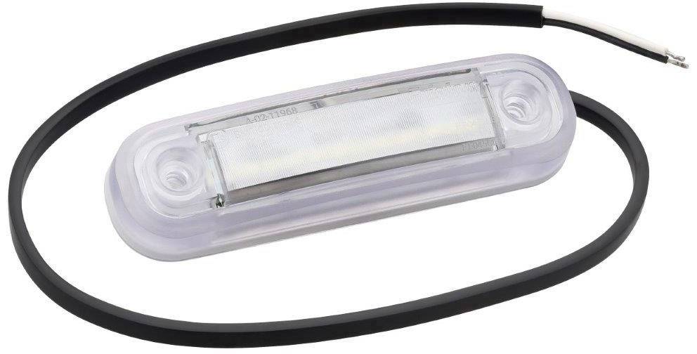 Fristom End outline marker Open cable ends Marker front 12 V, 24 V White Transparent