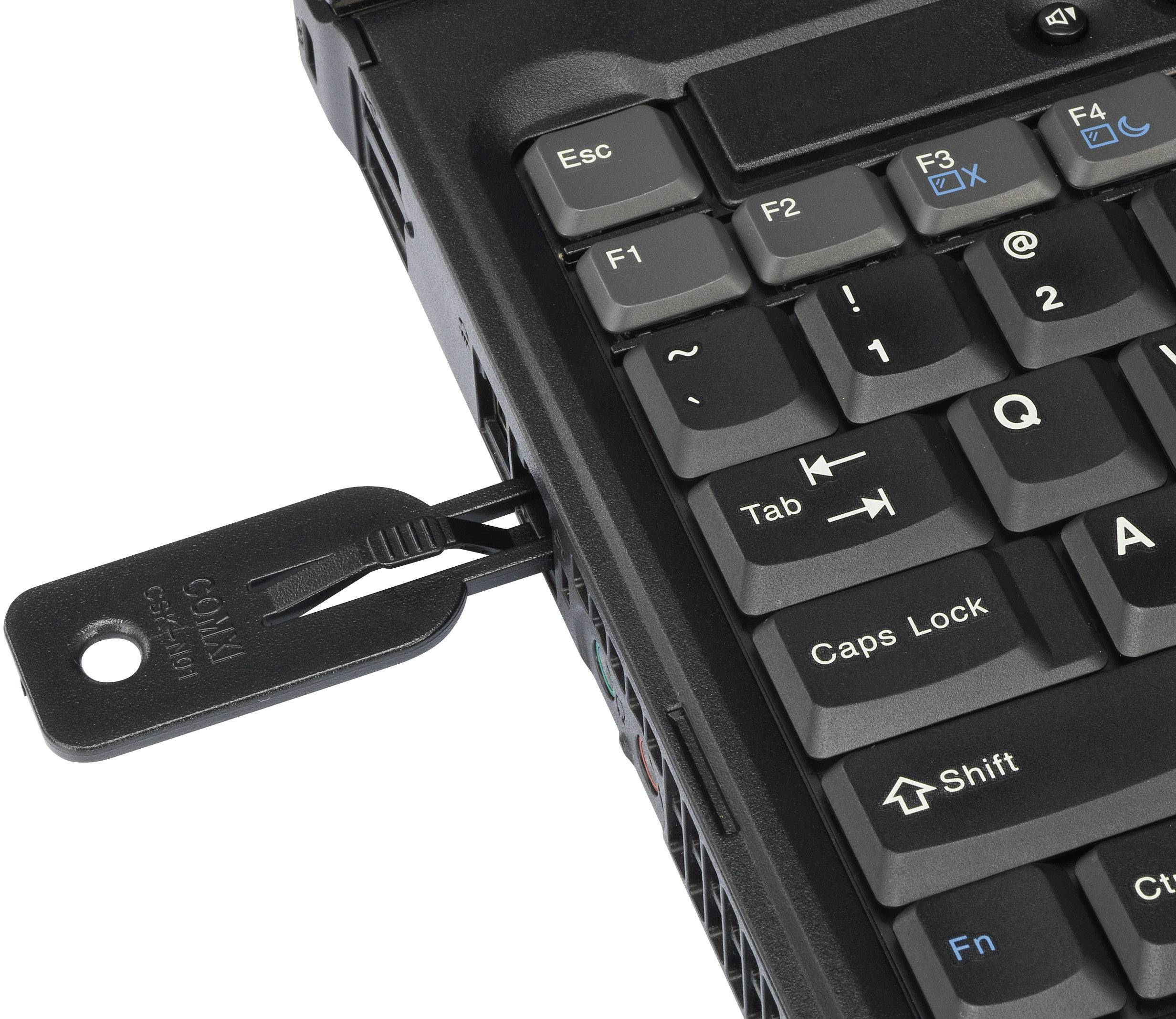 Renkforce RJ45 LAN socket lock rf-LANBlocker-01 10-piece set Black incl. 1 key RF-4463022-1