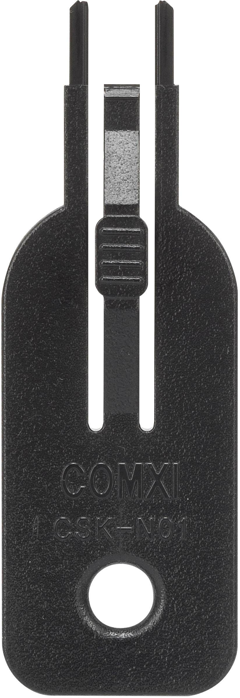 Renkforce RJ45 LAN socket lock rf-LANBlocker-01 10-piece set Black incl. 1 key RF-4463022-5