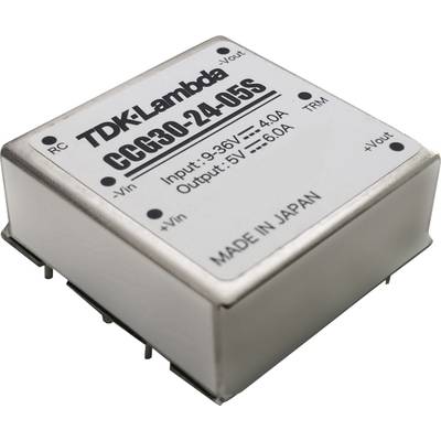   TDK-Lambda  CCG30-24-12S  DC/DC converter (print)    12 V  2.5 A  30.0 W  No. of outputs: 1 x  Content 1 pc(s)