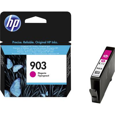 'HP 903 Ink Cartridge' with black cartridge and packaging featuring butterflies. Text on packaging: 'Precise. Reliable. Original HP Inks.'