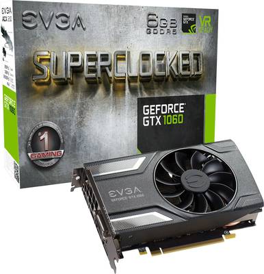 EVGA GPU Nvidia GTX1060 Superclocked 6 GB GDDR5 RAM PCIe x16 HDMI™, DisplayPort, DVI | Conrad.com