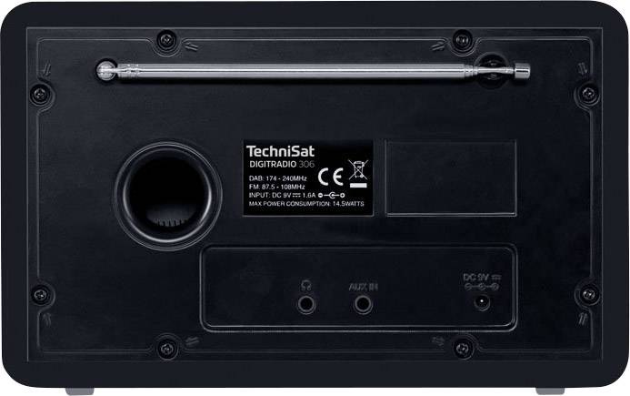 TechniSat DigitRadio 306 Desk radio DAB+, FM AUX Black-5