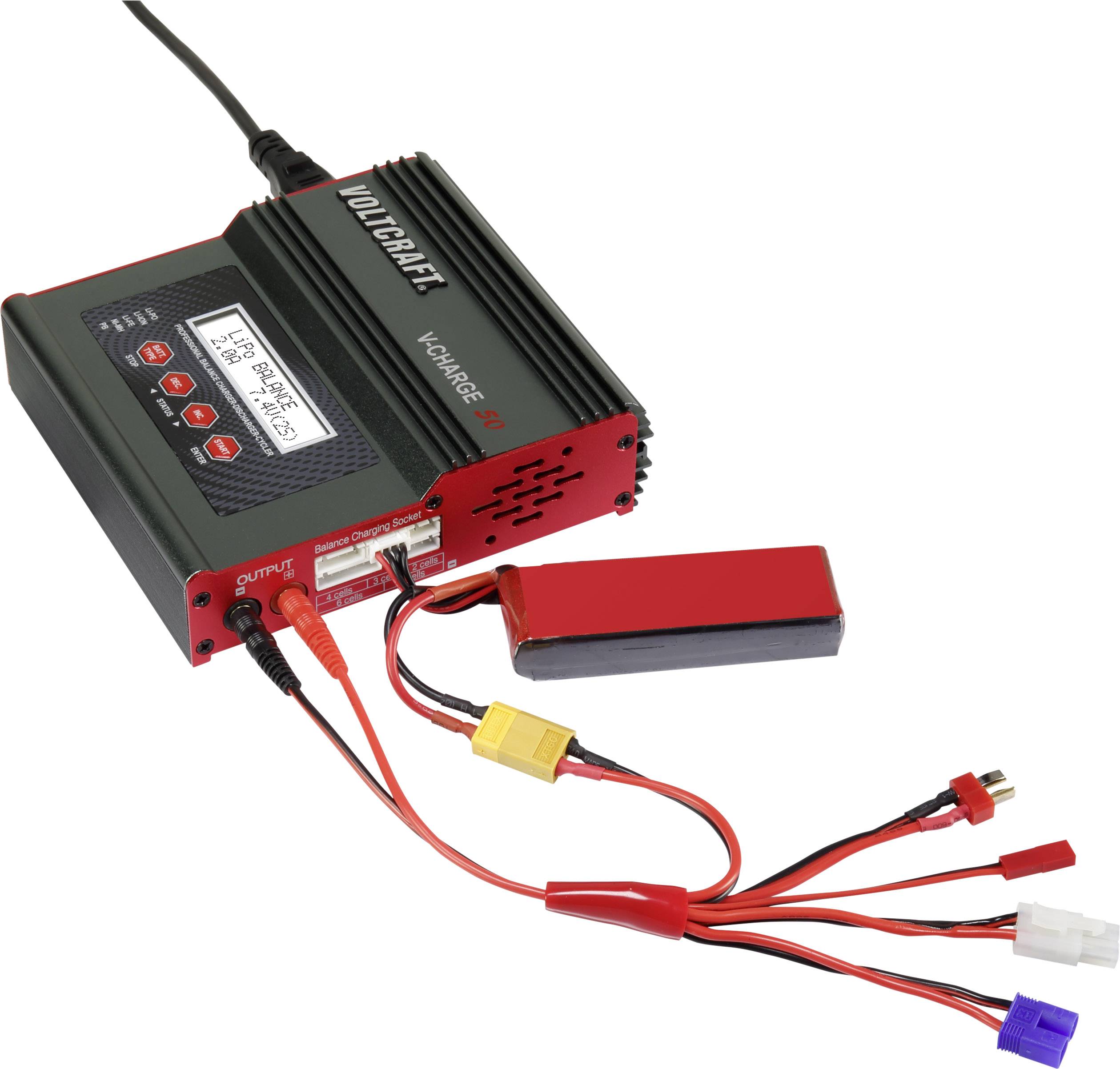 VOLTCRAFT V-Charge 50 Scale model multifunction charger 12 V, 230 V 7 A-1