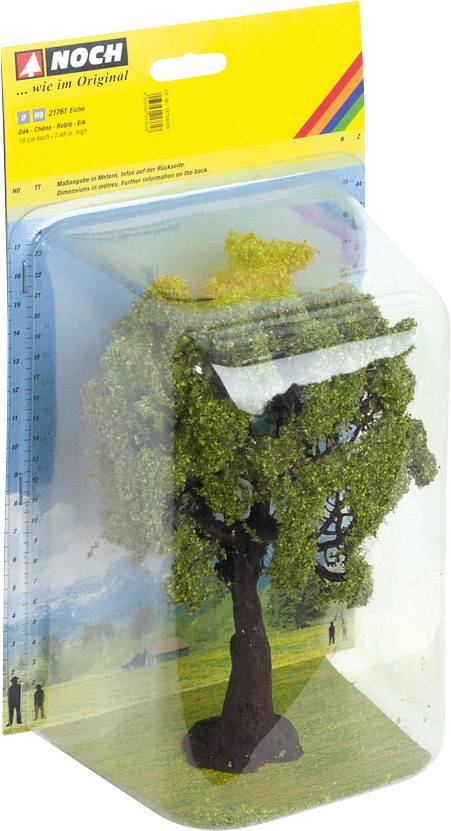 Packaging containing a model tree by NOCH, suitable for model landscapes or dioramas. Includes a green tree in H0 scale.