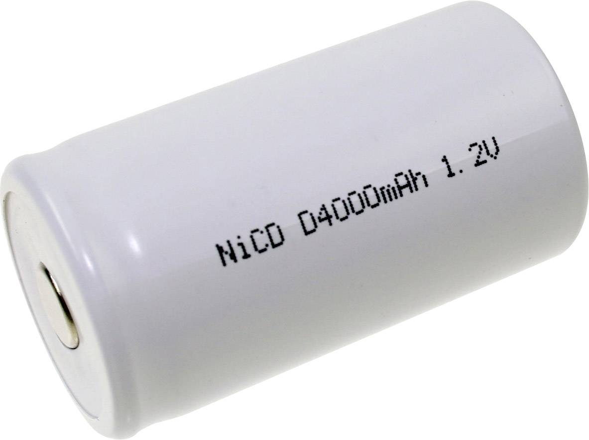 Mexcel D-D4000H Non-standard battery (rechargeable) D High temperature resistant, Flat top NiCd 1.2 V 4000 mAh 1 pc(s)