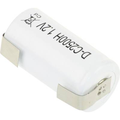 Mexcel D-C2500B Non-standard battery (rechargeable) C U solder tab, Flat top NiCd 1.2 V 2500 mAh 1 pc(s)-0
