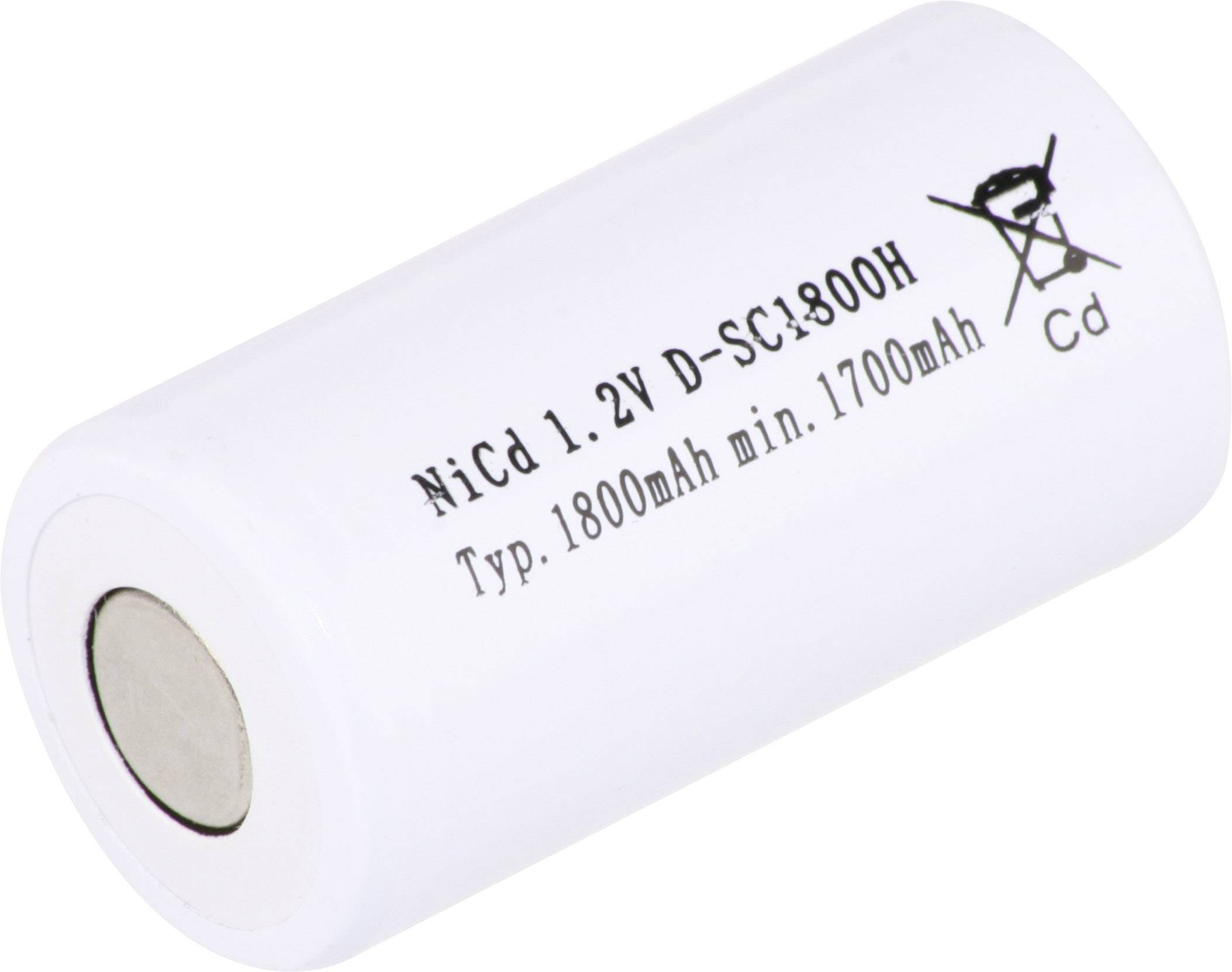 Mexcel SC1800H Non-standard battery (rechargeable) Sub-C High temperature resistant, Flat top NiCd 1.2 V 1800 mAh