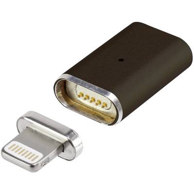 Renkforce Apple iPad/iPhone/iPod Adapter [1x Apple Dock lightning plug - 1x Apple dock lightning socket]  Black