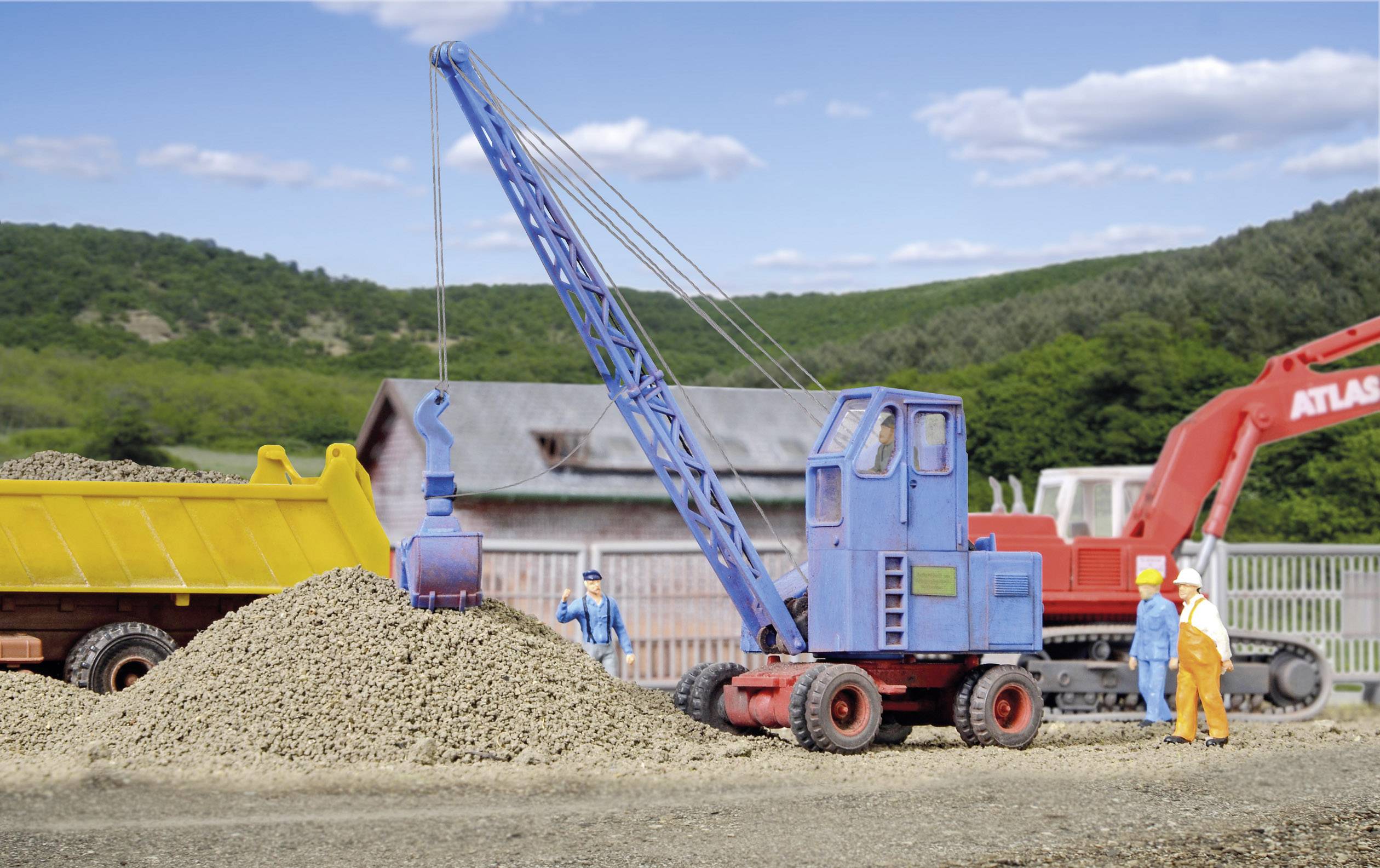 Kibri 11281 H0 Fuchs 301 mobile cable-operated excavator