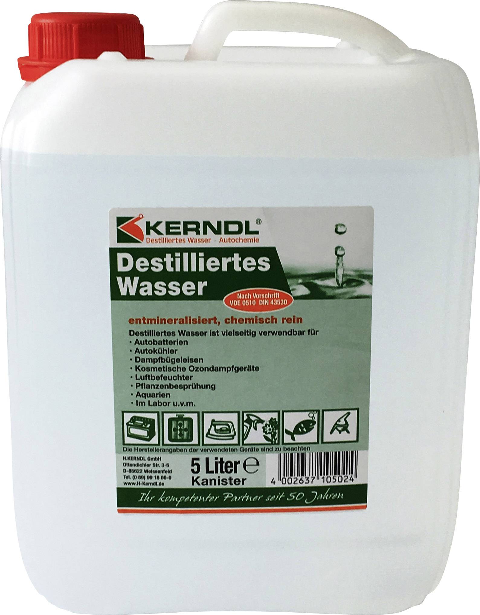 Kerndl 10516 Distilled water (W x H) 143 mm x 232 mm