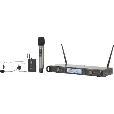 Renkforce BM-7200 Wireless microphone set Transfer type:Radio incl. cable