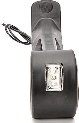 Electric bicycle display with a black casing and display screen for showing information such as speed or battery status.