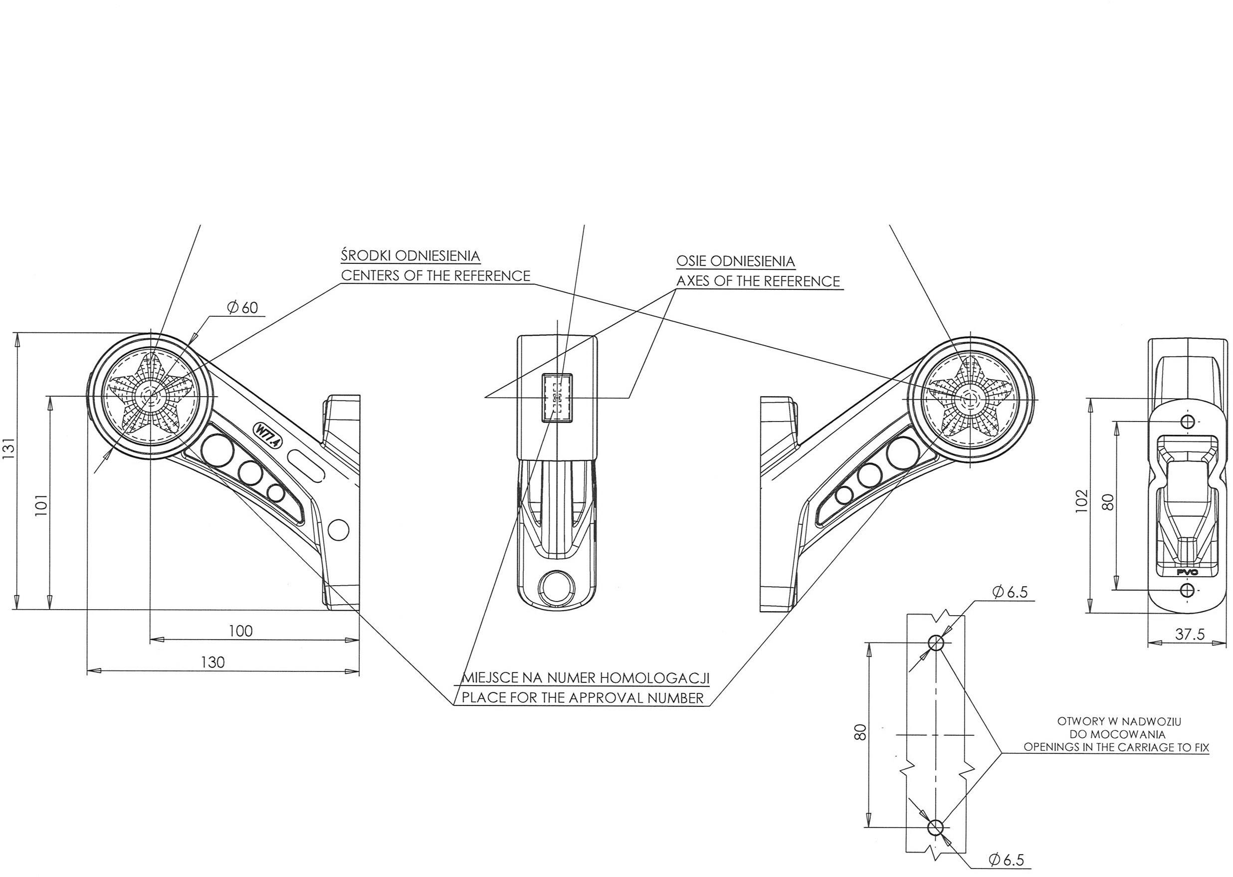 WAS End outline marker Open cable ends Marker left 12 V, 24 V White, Orange, Red-5