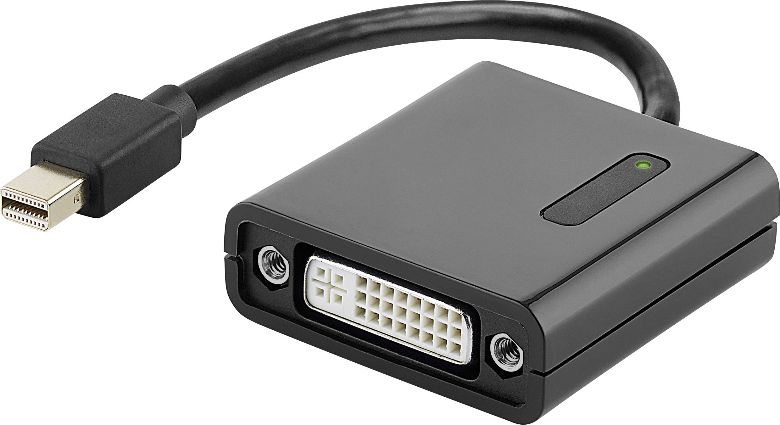 Convertisseur Mini DisplayPort Vers DVI-D – Double Pack, 10,8 Gbit/s, 1080p, Pour PC Et Mac, Noir