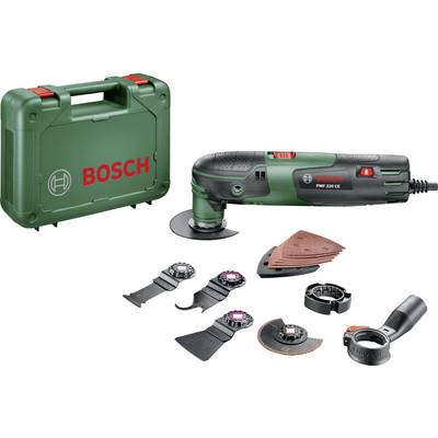 Bosch Home and Garden PMF 220 CE Set 0603102001 Multifunction tool  incl. accessories, incl. case 16-piece 220 W  