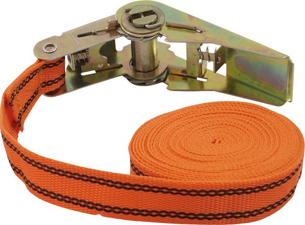 Petex 43192635 Mono strap Low lashing capacity (single/direct)=125 daN (L x W) 5 m x 25 mm Ratchet EN 12195