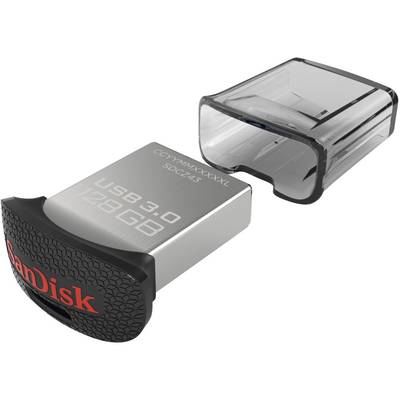SanDisk Cruzer Ultra Fit™ USB stick  128 GB Black SDCZ43-128G-GAM46 USB 3.2 1st Gen (USB 3.0)